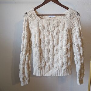 dELiA*s Cream Cable Knit Sweater